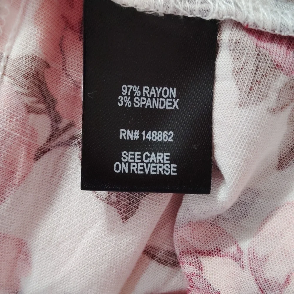 Torrid Ivory Floral Challis Drawstring Skater Dress Size 4 - Picture 7 of 7